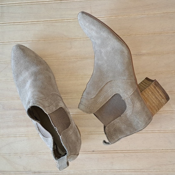 Nine West Shoes - Nine West Chelsea Leather Suede Booties.